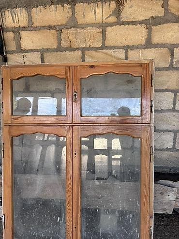 velosiped şəkli: Taxta çərçivəli pəncərə dəstləri - Material: təbii ağac (şam tipli) — 1