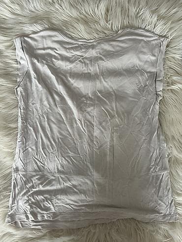 u s polo: Mango Basics qadın bluzası - Model: qolsuz, dairəvi yaxalı - Ölçü — 4