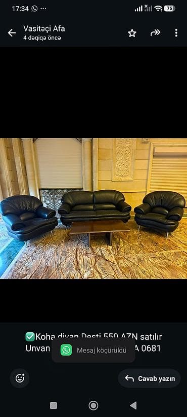 gul: ✅Koha divan Desti 550 AZN satılır
Unvan wuvelan gulculuk*AFA 0681 — 1
