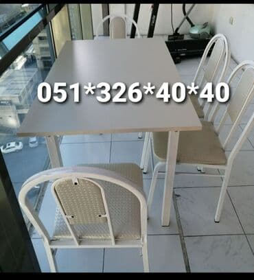 tək stollar: Stol stul tek ve Komplekt Wekilde 4 neferlik Parca ile 120 azn 4 — 24