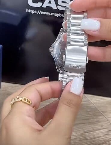 Комплекты с часами: Наручные часы, Casio, цвет - Голубой — 2