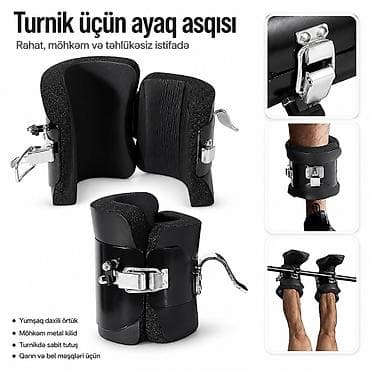 turniket nədir: İnversiya ayaq qayışları – turnikdə asılma və dartınma üçün Məhsulun — 2