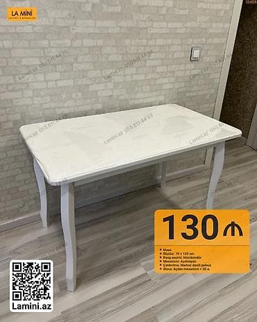 Dördbucaq masa, Açılan, Teksturalı laminat, Kredit yoxdur — 2