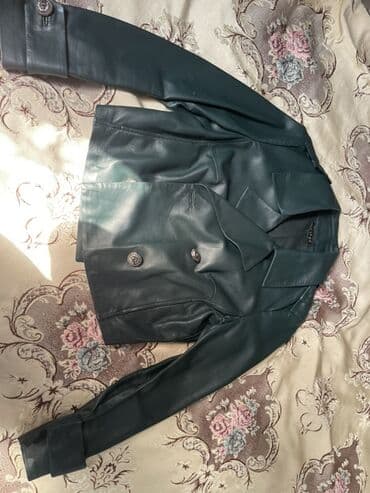 купить кожаную куртку в баку: Кожаная куртка, Bershka, S — 1