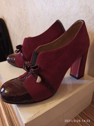 dəri qadın botilyonu: AYAQQABI 1 defe geyilib Toya Yenidir 220m.alınıb babalı brend firmadır — 1