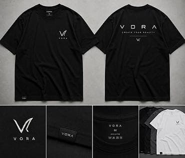 futbolka: VORA brendinin qara streetwear kolleksiyası Məhsullar: - Oversize — 4