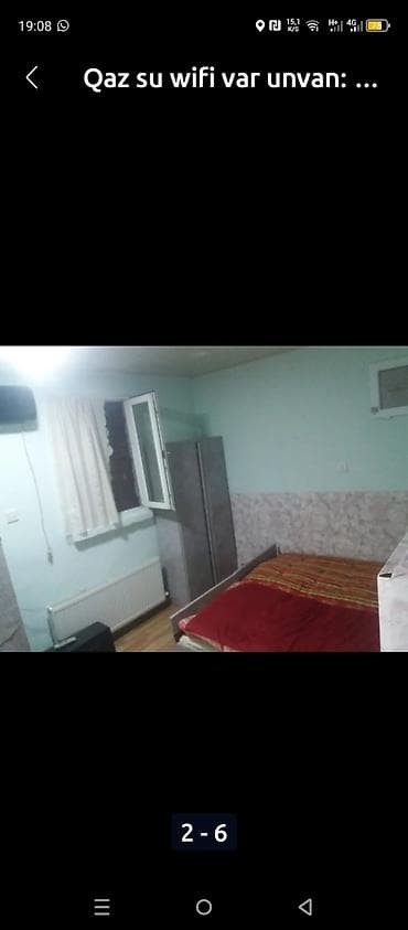 Torpaq: 2 otaqlı həyət evi kirayəlik - Plan: dəhliz, yataq otağı/zal, ayrı — 3