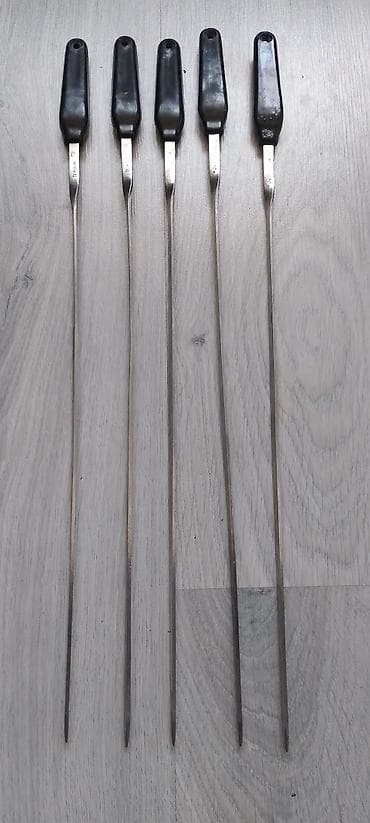 Şiş dəsti – 7 ədəd 1 ədədi 2m 50q - Material: paslanmayan polad — 2