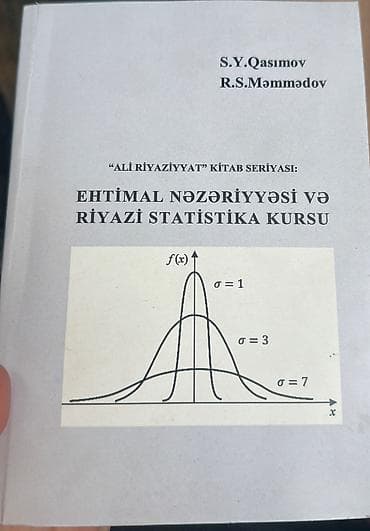 📚 SATILIR – Ali Riyaziyyat Kitabları 🔹 “Ehtimal Nəzəriyyəsi və Riyazi