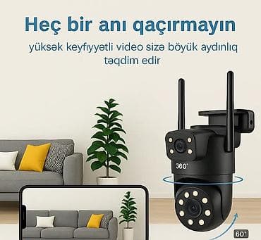 SZSINOCAM WiFi Smart Camera – 360° döner təhlükəsizlik kamerasi - lalafo.az -da SZSINOCAM WiFi Smart Camera – 360° döner təhlükəsizlik kamerasi -