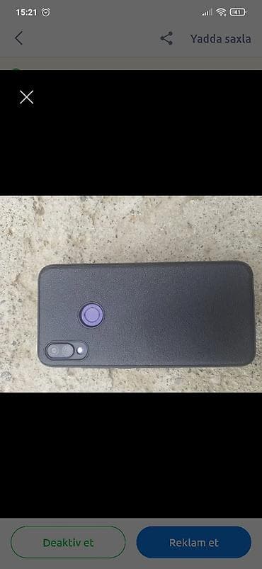 Redmi Note 7, 64 GB, rəng - Mavi, Qırıq