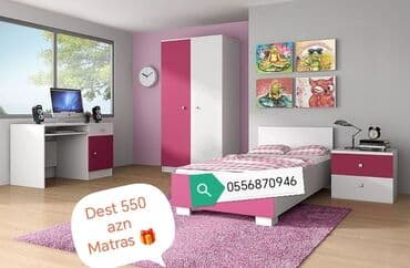 spa natural: Uşaq otağı mebeli, yataq dəsti, taxt, çarpayı kravat divan kreslo gənc — 2