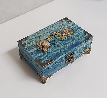 Sandıqlar: Əl işı: dekorativ taxta saxlama qutuları - Material: bərk taxta — 3