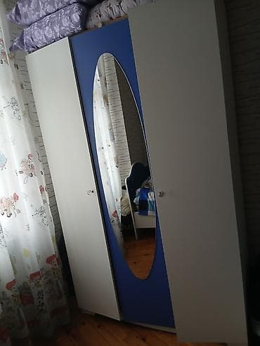 solfet qabı: 3 qapılı, Güzgülü, Rəngli, Digər material, Açılan, Düz dolab — 2