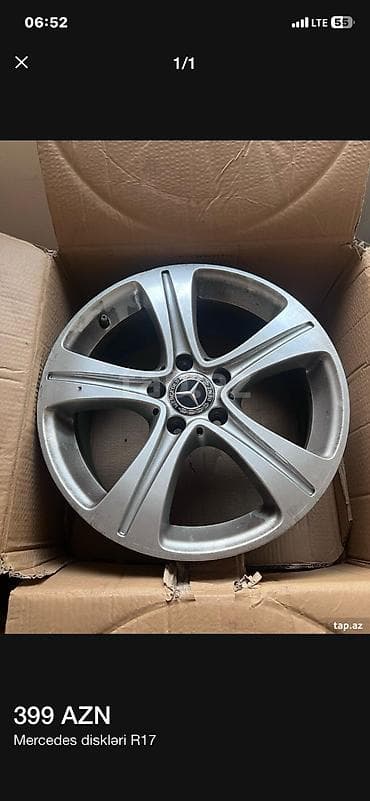Disklər: İşlənmiş Disk Mercedes-Benz R 17, 5 Boltlu — 2
