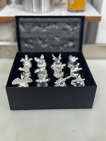 kabel tok: Rümkalar, rəng - Qızılı, Şüşə, 12 ədədli dəst — 5