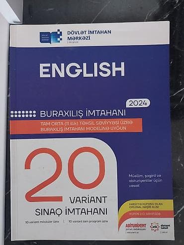 Testlər: Məhsul: “English – Buraxılış İmtahanı 2024” hazırlıq vəsaiti — 1