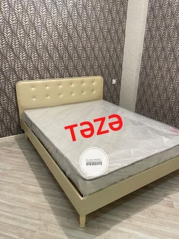 uşaq çarpayısı gəncə: Yeni, İkinəfərlik çarpayı, Bazasız, Matras ilə, Siyirməsiz, Azərbaycan — 1