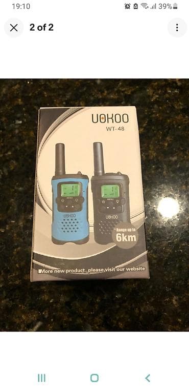 hoco ew 30: Uokoo wt-48 ratsiya, məsafə 6KM. Az işlənib. Batareyka ilə işləyir — 2