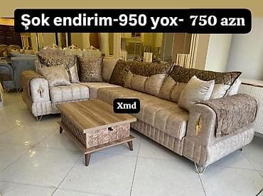 ucuz künc divanları: Künc divan, Qonaq otağı üçün, Açılmayan — 1