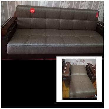 Ev və bağ: İşlənmiş, Divan, 2 kreslo, Bazalı, Açılan — 1