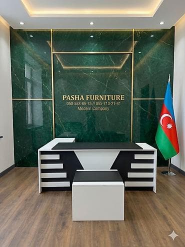 Офисные столы: ✅Stokda: 6 ədəd var ✅Yenidir! qiymət real öz qiymətidir! — 2