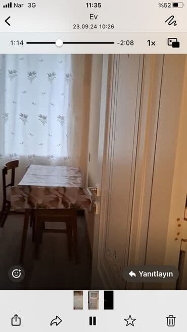 bakida gunluk kiraye evler: Qazax ş. Mərkəzində təmirli kirəyə ev, 4,5 qıza verlir 1 nəfər 100 man — 4