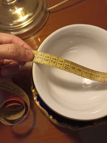 kahla made in gdr: Çay dəsti, rəng - Göy, Farfor, Reichenbach, 1 nəfərlik, Almaniya — 13