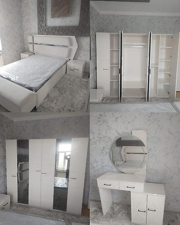 NigYataq dəsti satılır 1100azn. Dolabın ölçüsü 2.40 yatağın ölçüsü