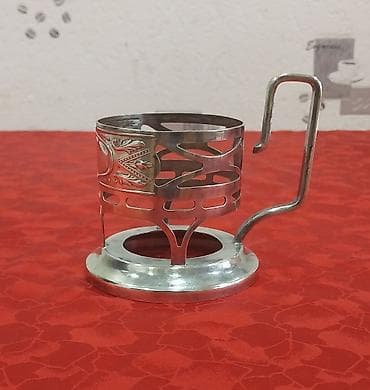 qab yigan: Stəkanlar, rəng - Gümüşü, 1 əd, SSRİ — 9