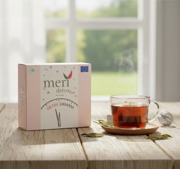 keci sudu satilir: Bu "Meri Detox Çayı" paketi, sağlam qablaşdırması ilə diqqət çəkir — 1
