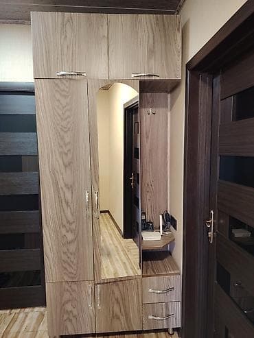 2 qapılı, Güzgülü, Digər rəng, Digər material, Açılan, Düz dolab