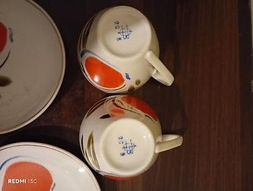 cay: Çay dəsti, Farfor, 6 nəfərlik, SSRİ — 2