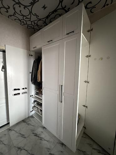 dolab skaf: Ağ rəngli, modul tipli dəhliz/qarderob şkafı - Dizayn: Minimalist — 3