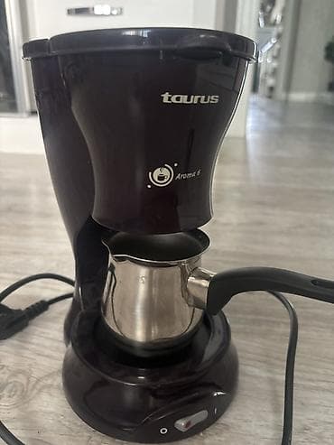 korpuslar: Taurus Aroma 6 elektrikli qəhvə aparatıdır. Kompakt masaüstü dizayn — 3