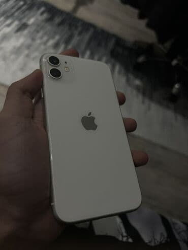 IPhone 11, 64 GB, Ağ, Barmaq izi, Simsiz şarj, Face ID