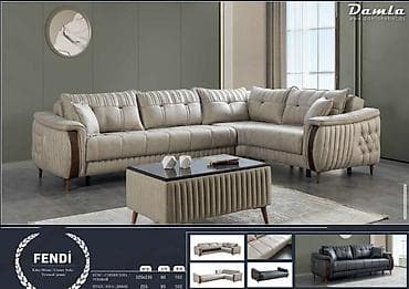 madeyra mebel: FENDİ künc divanı – müasir interyerlər üçün eleqant və funksional — 1