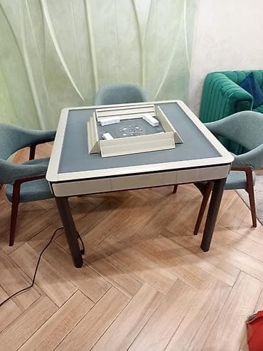 4 kabel: Gletus avtomatik nərd/domino/mahdjonq (mahjong tərzli) oyun masası - — 4