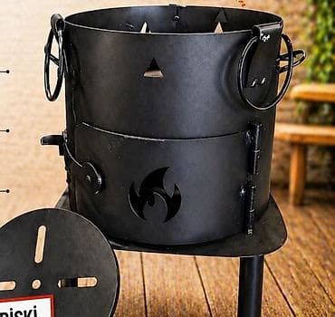 soba: Metaldan hazırlanmış çoxfunksiyalı sobalı odun/kominek tipli ocaq — 1