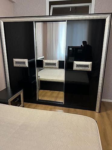 1 neferlik carpayilar: İkinəfərlik çarpayı, Dolab, Termo, 2 tumba, İşlənmiş — 2