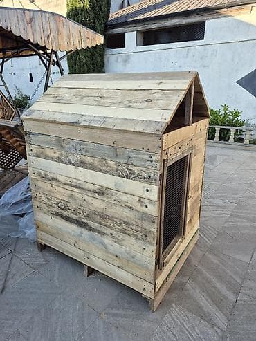 heyvan doşəyi: Taxta heyvan yuvası/mini toyuq kümesi - Material: qalın taxta — 2