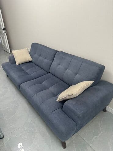 Столы и стулья: Диван, Б/у, Нераскладной, Без подьемного механизма, Ткань, Нет доставки — 2