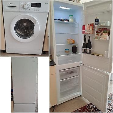 220: Bir evden satiş‼️Midea soyuducu qiymet 350 man.Midea paltaryuyan 220 — 1