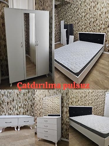 taxt tumba: İkinəfərlik çarpayı, Dolab, Termo, 2 tumba, İşlənmiş — 1