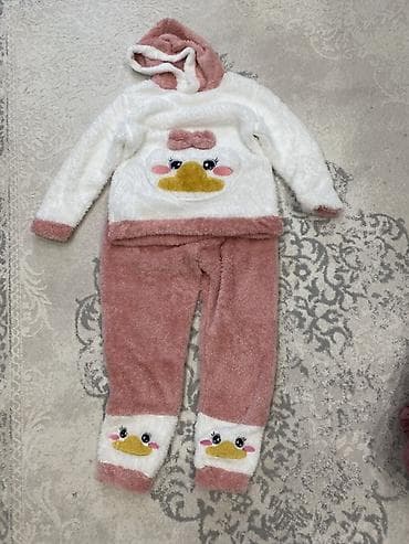 Uşaqlar üçün digər geyimlər: L /M ölü yumşaq pijama dəsti - 2 hissəli: kapüşonlu üst və uzun — 4