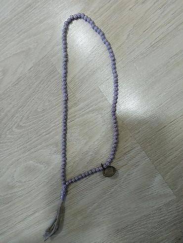 Сумки: Bənövşəyi rəngli təsbeh - Material: parıltılı teksturaya malik — 1