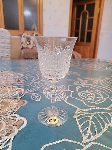 salat qablari: Qədəhlər, Xrustal, Çexiya — 5