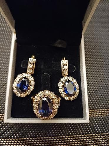 qızıl probları: Dəstə daxildir: Üzük, Sırğa, Sarı qızıl, 750 Əyar — 2