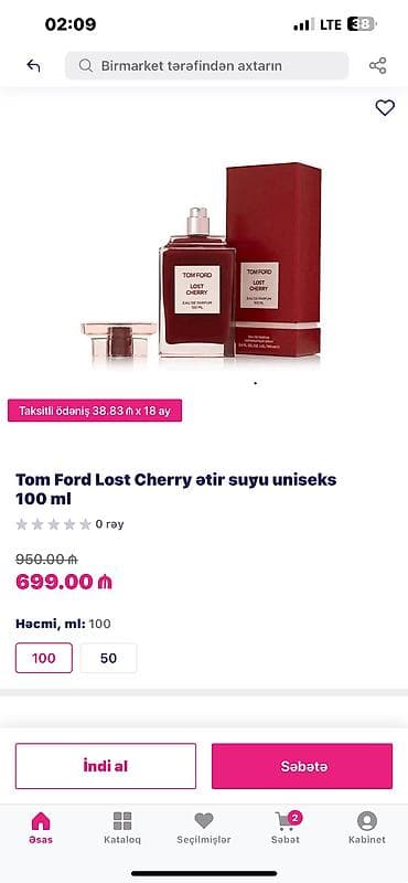 antik etir: Umicodan alınıb 600 azn tam orjinal Tom Ford Lost Cherry – Eau de — 2