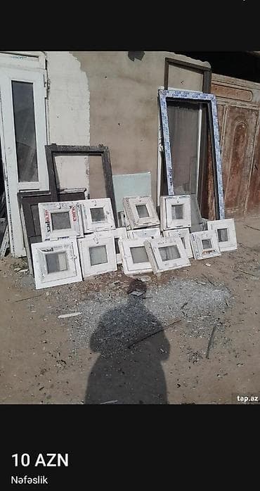 şüşe qapılar: PVC qapı və pəncərə blokları - Material: PVC/profil (Panorama — 3